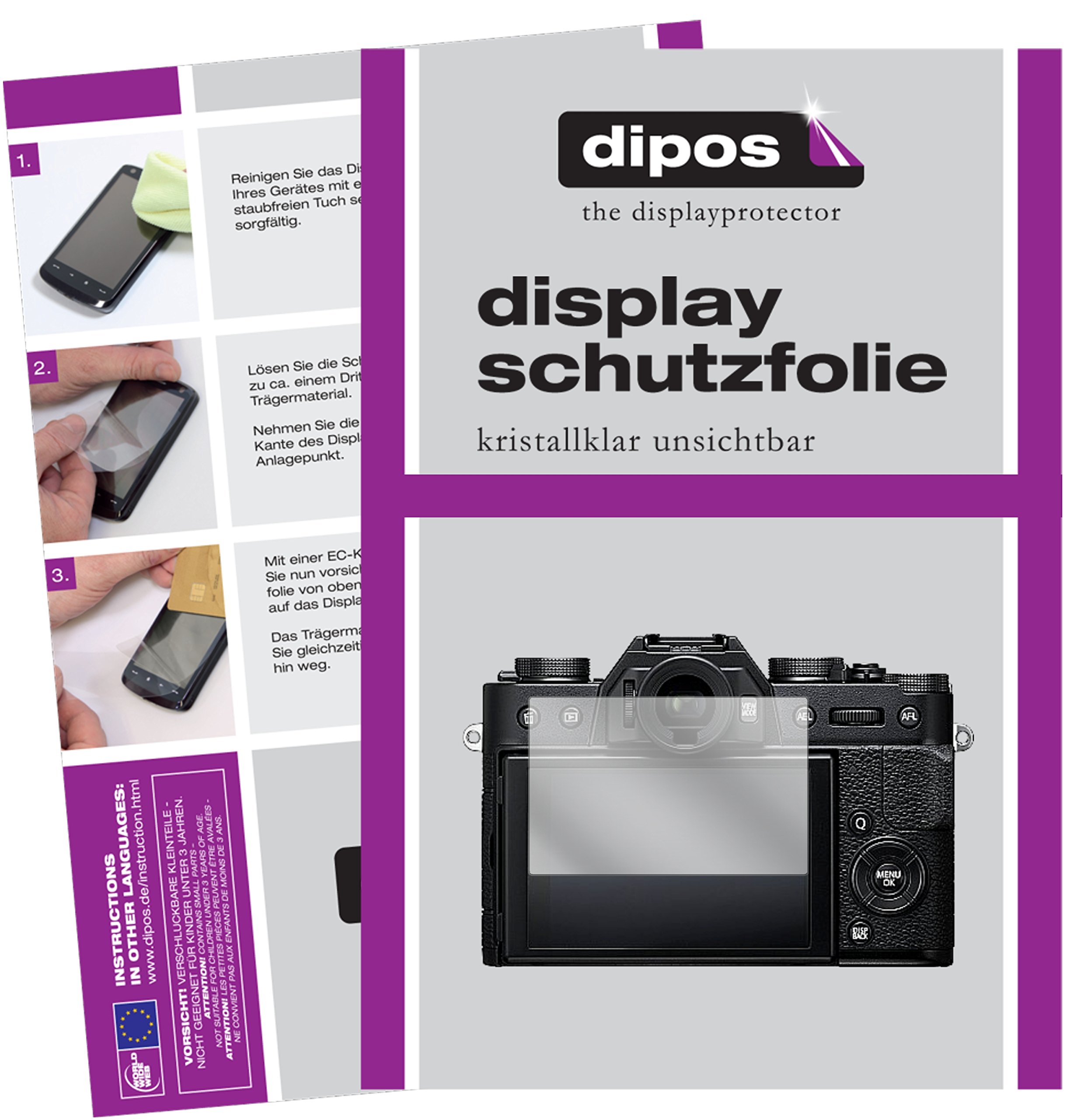 Dipos 6x Matte Schutzfolie Für Fujifilm X30 Display – Kratzfest, Blasenfrei, Antireflex (Made In Germany)