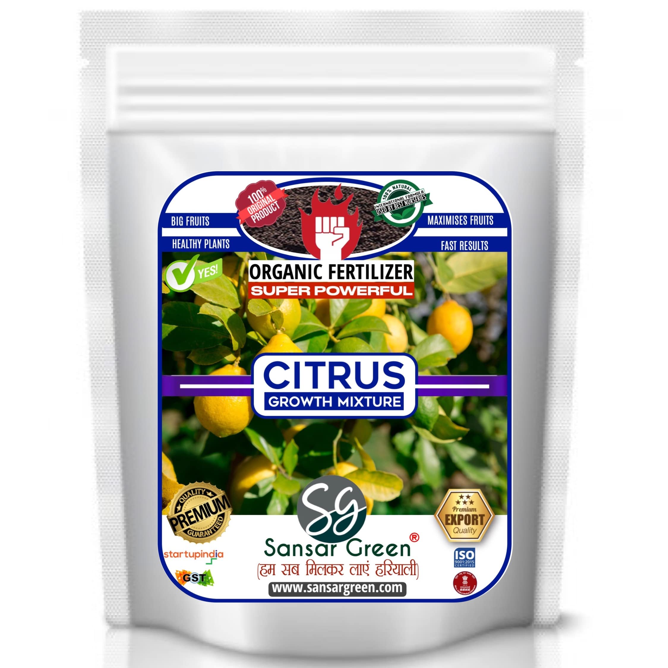Sansar Green® Citrus Growth Mixture, Essential Super Powerful Organic Fertilizer for Citrus Plants with ++ Flower Booster and Active Micro Organism (200 gm) (B09BF9746N) Amazon Price History, Amazon Price Tracker