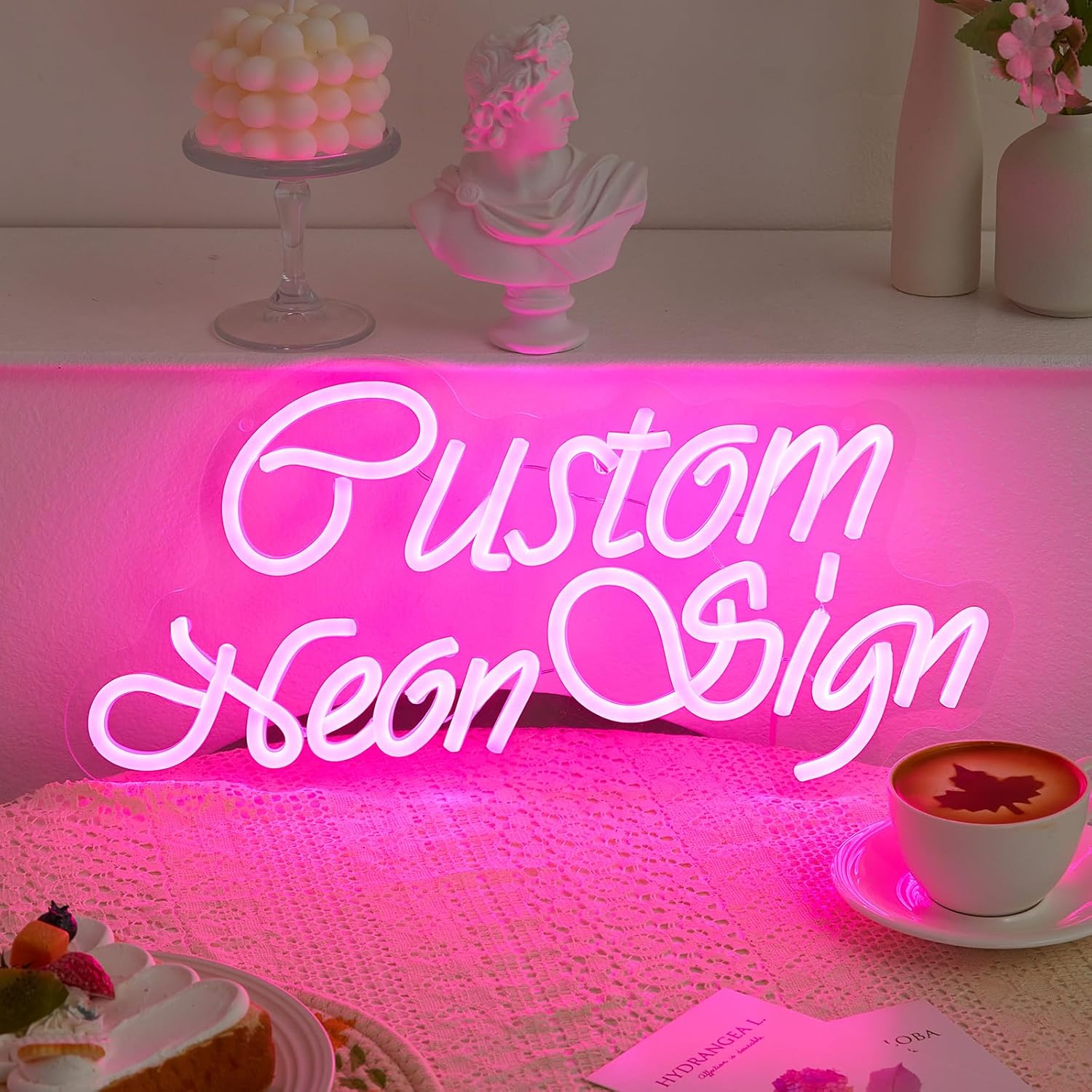 Stepdiy Custom Neon Signs for Wall Decor, LED Neon Sign Customizable for Wedding