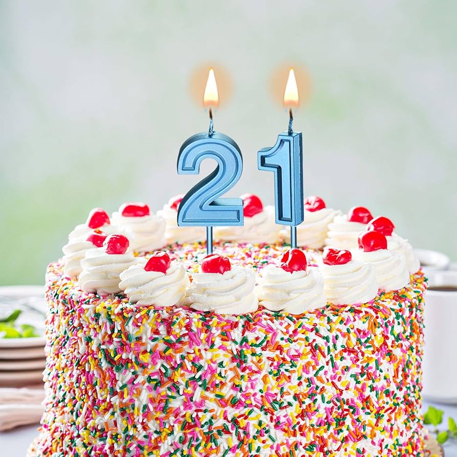 バースデーキャンドル Amazon.co.jp: 21歳の誕生日キャンドル ケーキ数字キャンドル