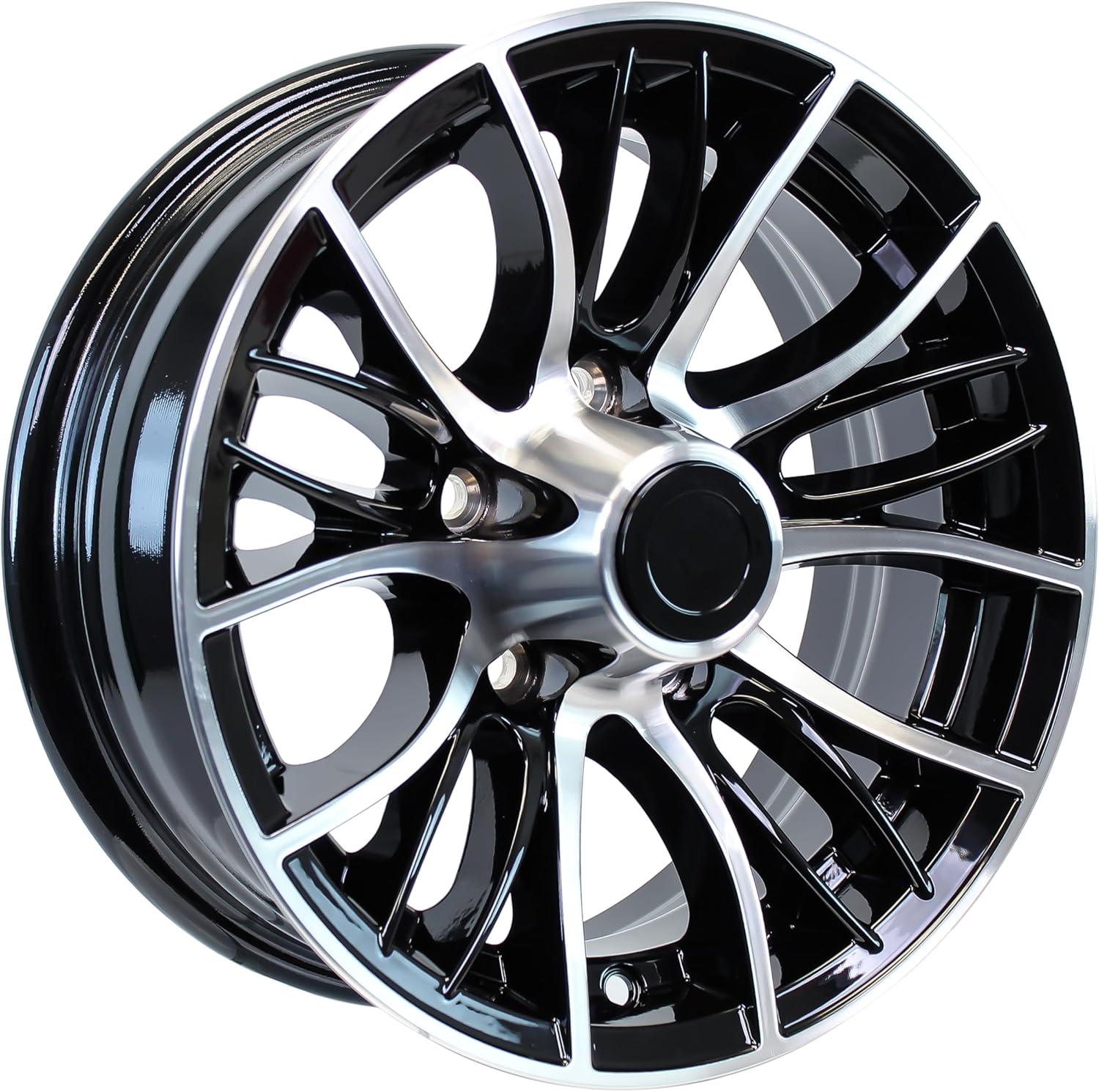 eCustomrim Aluminum Trailer Wheel 15X6 15 Inch Evolution Style 5 Lug On 4.5 Inch Center Rim