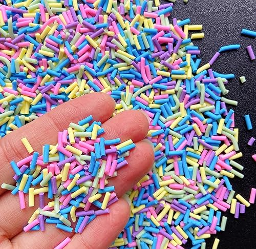 Miniatura 4 de Gránulos falsos de resina de 1.76 oz, chispas de caramelo falso, gránulos de arcilla, chispas de polímero, rodajas de arcilla polimérica para arte