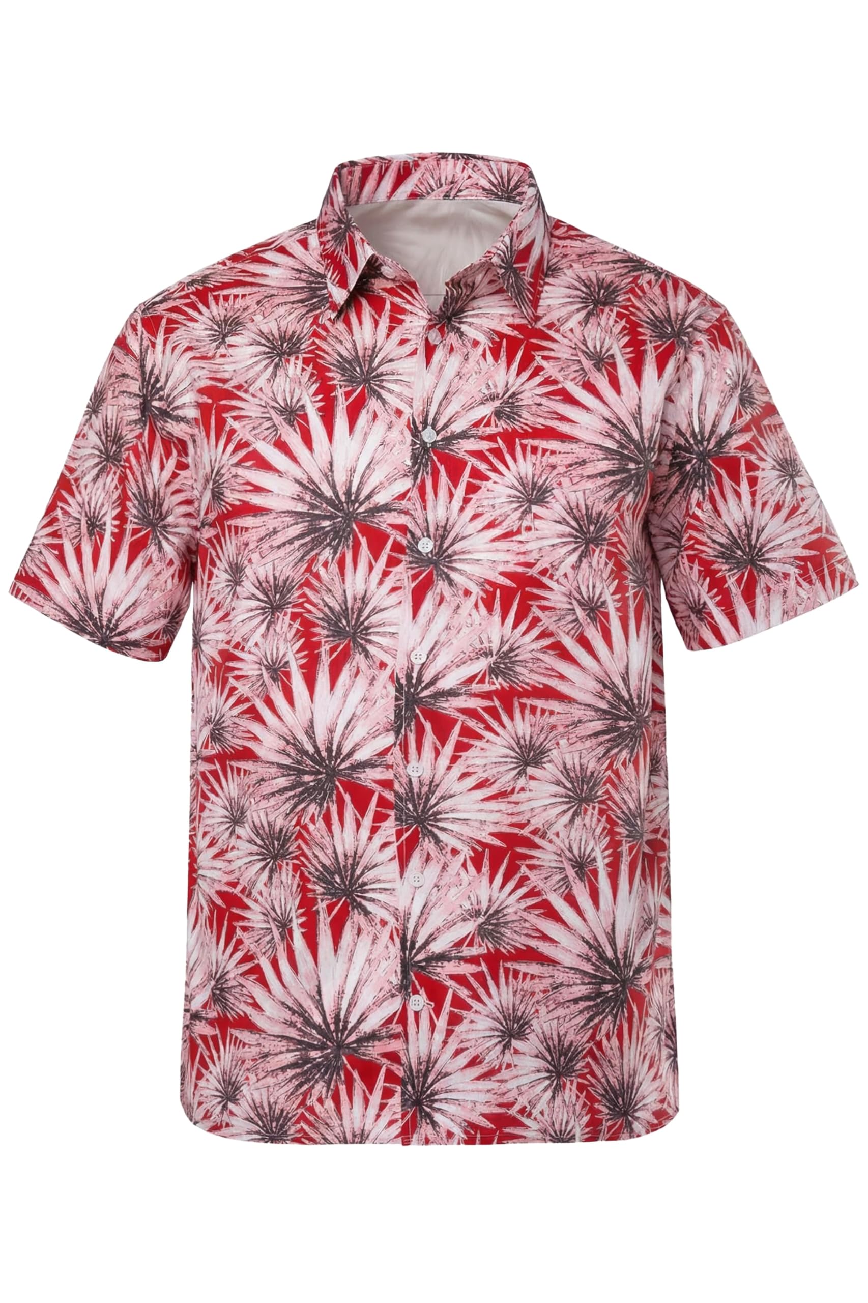 Men Plus Herren große Größen Übergrößen Menswear L-8XL Hemd, Halbarm, Kentkragen, Print, Comfort Fit, bis 8 XL 846353