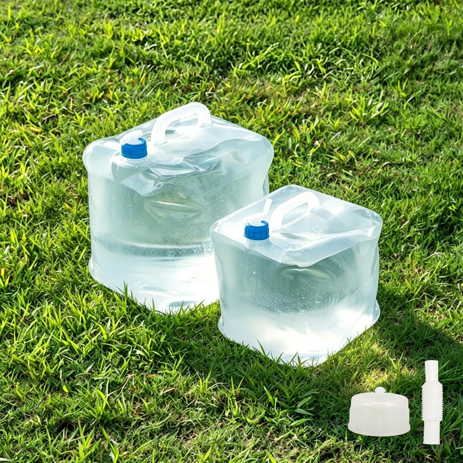 TMZDCJK 2 Pack 15L Collapsible Water Container with Spigot BPA Free