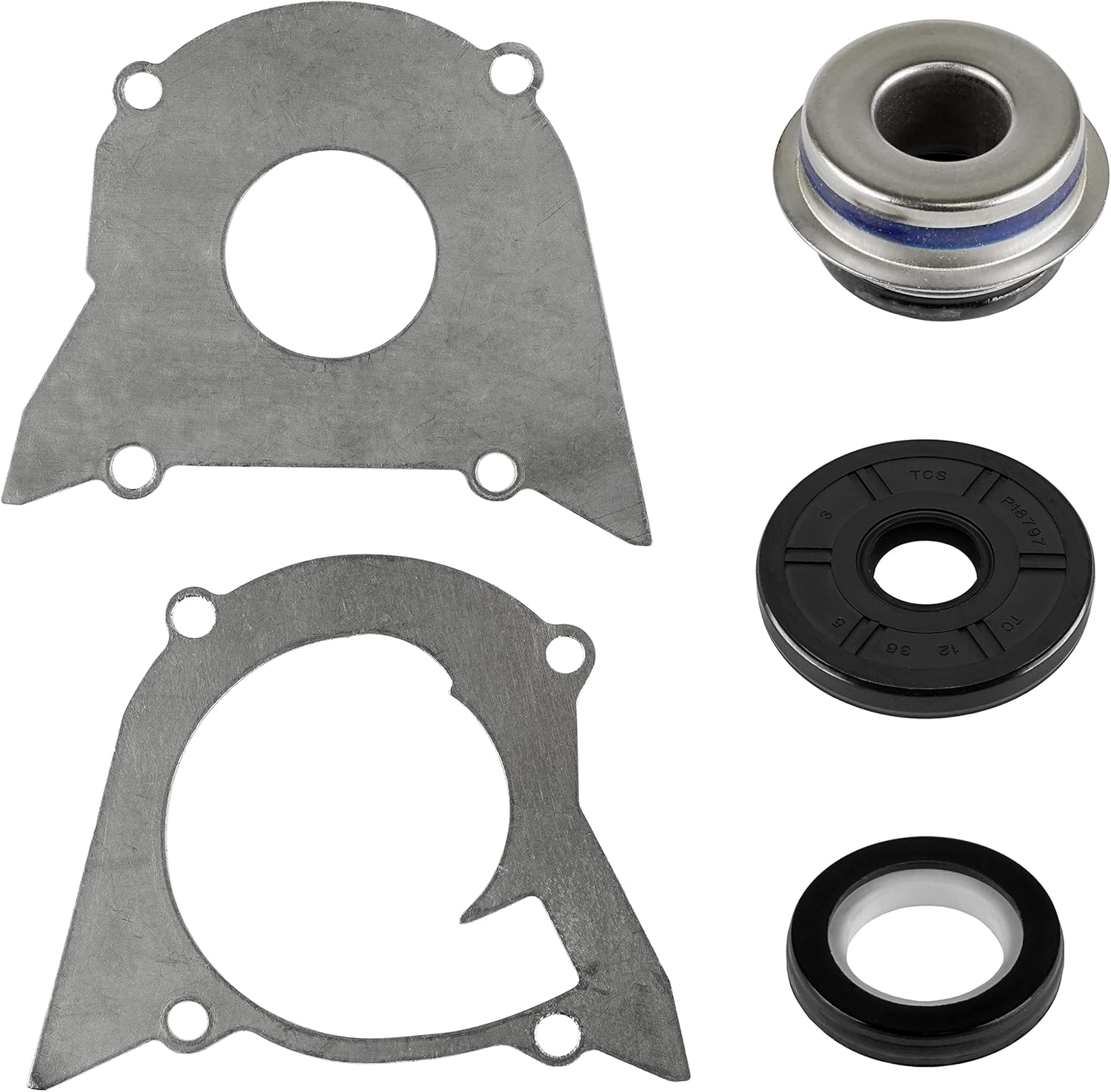Caltric Water Pump Impeller Seal/Gasket Cover Housing compatible with Kawasaki Vulcan EN500 1990-2009