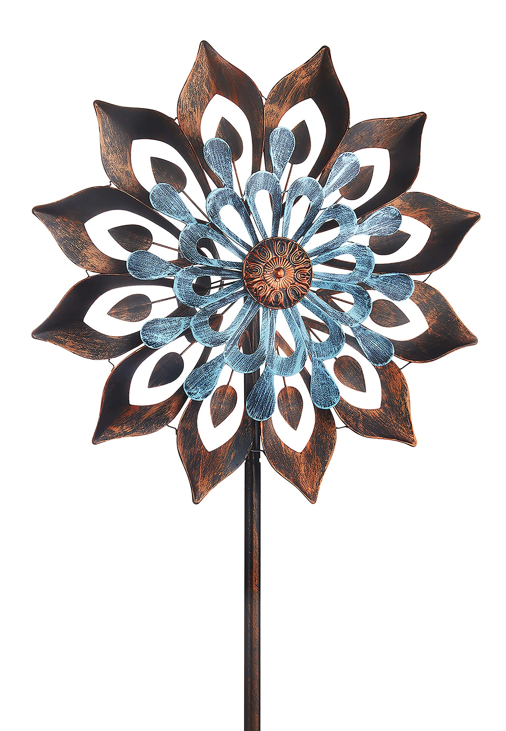 Kobolo Windrad Dekostecker Flora XXL 60x213 cm Mehrfarbig