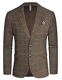Men Tweed Blazer Wool Herringbone Sport Coat Jacket Vintage Blazers Suit Jackets