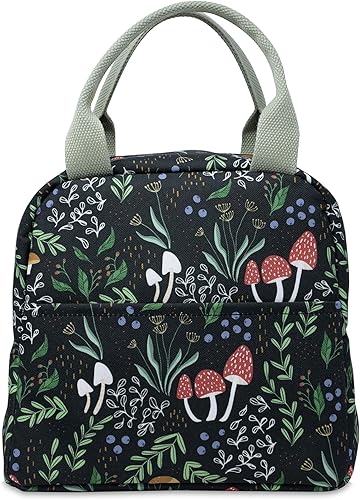 Miniatura 14 de Steel Mill & Co - Bolsa de almuerzo aislada para mujeres u hombres, lonchera de gran capacidad, bonita bolsa de almuerzo para adultos, mini hielera