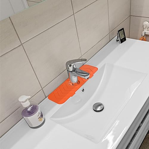 Miniatura 1 de Omilife -Protector contra salpicaduras para fregadero de cocina, bandeja de silicona para atrapa goteo, accesorios de fregadero, protector contra