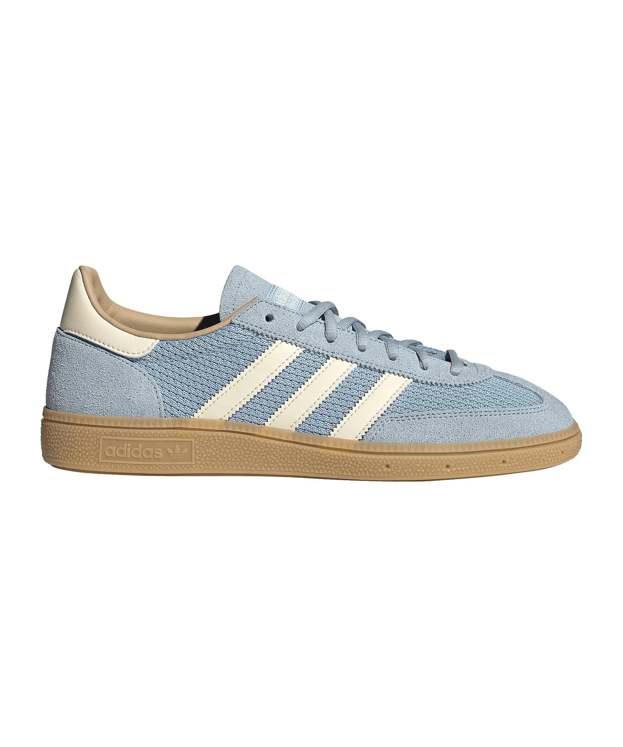 adidas Originals Handball Spezial Mens Sneakers, Clear Sky/Cream White/Warm Sandstone, Size 13