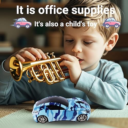 Miniatura 4 de elec Space Ratón inalámbrico, mouse inalámbrico en forma de automóvil con faros LED, mouse de automóvil único de 2.4 G para niños con receptor USB,