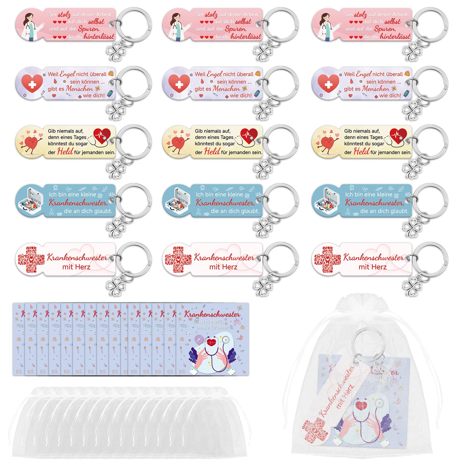 PIAKAZIQA Krankenschwester Geschenk 15 Einkaufswagenlöser Sc