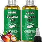 (Pack of 2) Batana Oil for Hair Growth: Dr Sebi Organic Raw Batana Oil from Honduras - 100% Pure & Natural - For Thicker & Stronger Hair - 4 FL OZ Per Bottle