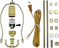 Vista 6 de Creative Hobbies ML94KIT Kit de lámpara premium con todas las piezas para diseño o reparación de lámparas de bricolaje (latón antiguo)