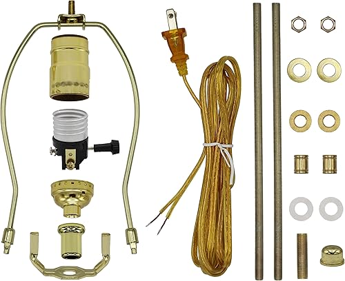 Miniatura 8 de Creative Hobbies ML94KIT Kit de lámpara premium con todas las piezas para diseño de lámpara de bricolaje o reparación (plata)