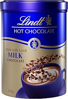 Lindt Hot Chocolate Milk Flakes Tin 210g