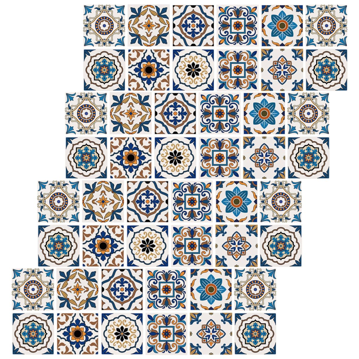Stickers carrelage cuisine autocollants muraux vintage et repositionnables
