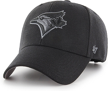 多伦多蓝鸟队黑色/炭灰色MVP男士可调帽