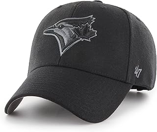 '47 Men's Toronto Blue Jays Black/Charcoal MVP Adjustable Hat - One Size