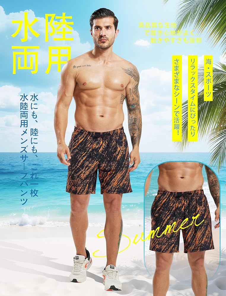 GOOD MEN WEAR サーフパンツ 水着 インナー付/GMW EGDE GOOD MEN WEAR サーフパンツ 水着 インナー付/GMW EGDE 楽天市場