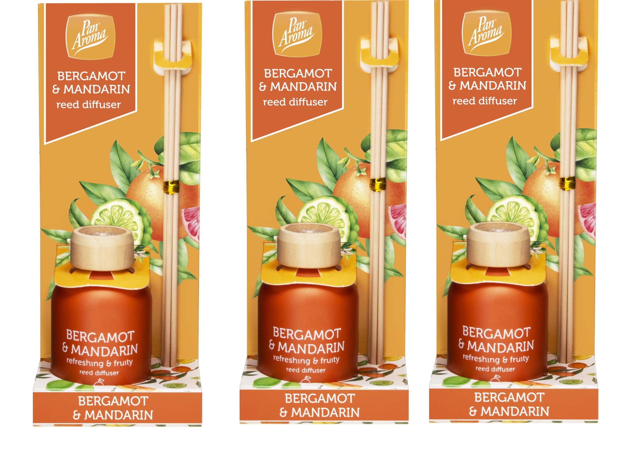 Ozmoint Multipack Bergamont & Mandarin Reed Aromotherapy Diffuser 50Ml - Holiday Home Fragrance Freshener (3)
