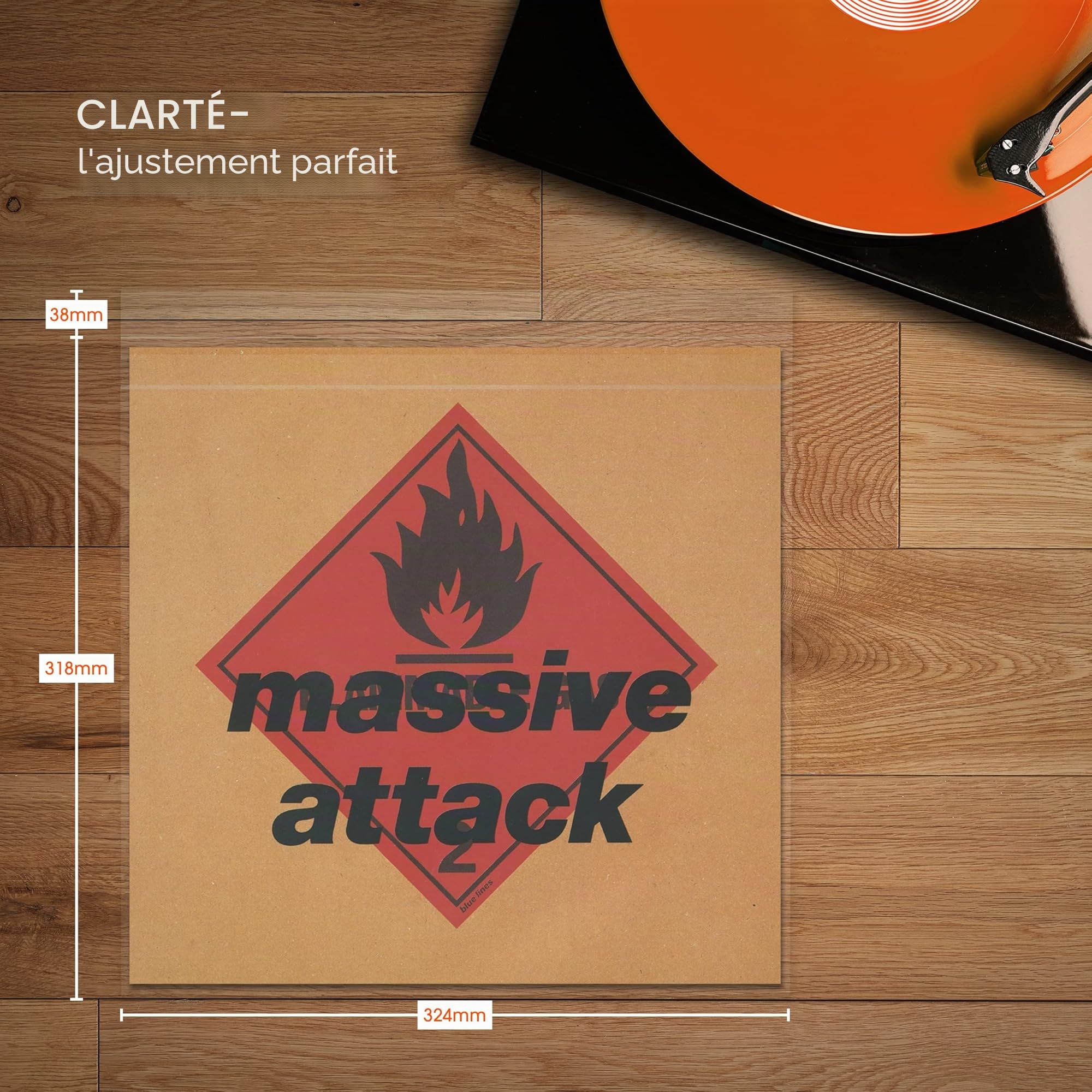 SPINCARE 50x Clarity Double Pochettes Extérieures pour Vinyles 33 Tours | Pochettes LP gatefold refermables | BOPP ultra transparent sans acide | Pour gatefolds 1-2 LP et doubles