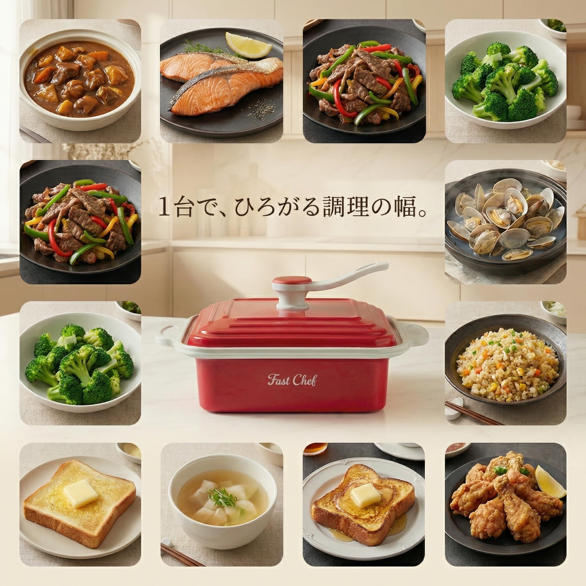 Amazon | 【TV雑誌で多数紹介】 ファストシェフ レンジレンジ 電子