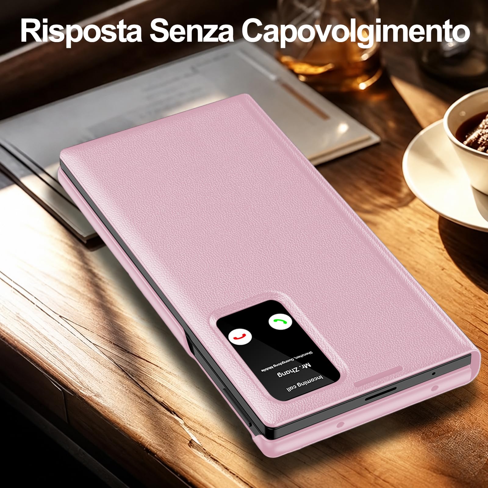Funda para Samsung Galaxy Z Fold 8 a Libro Smart View Ventana Funda