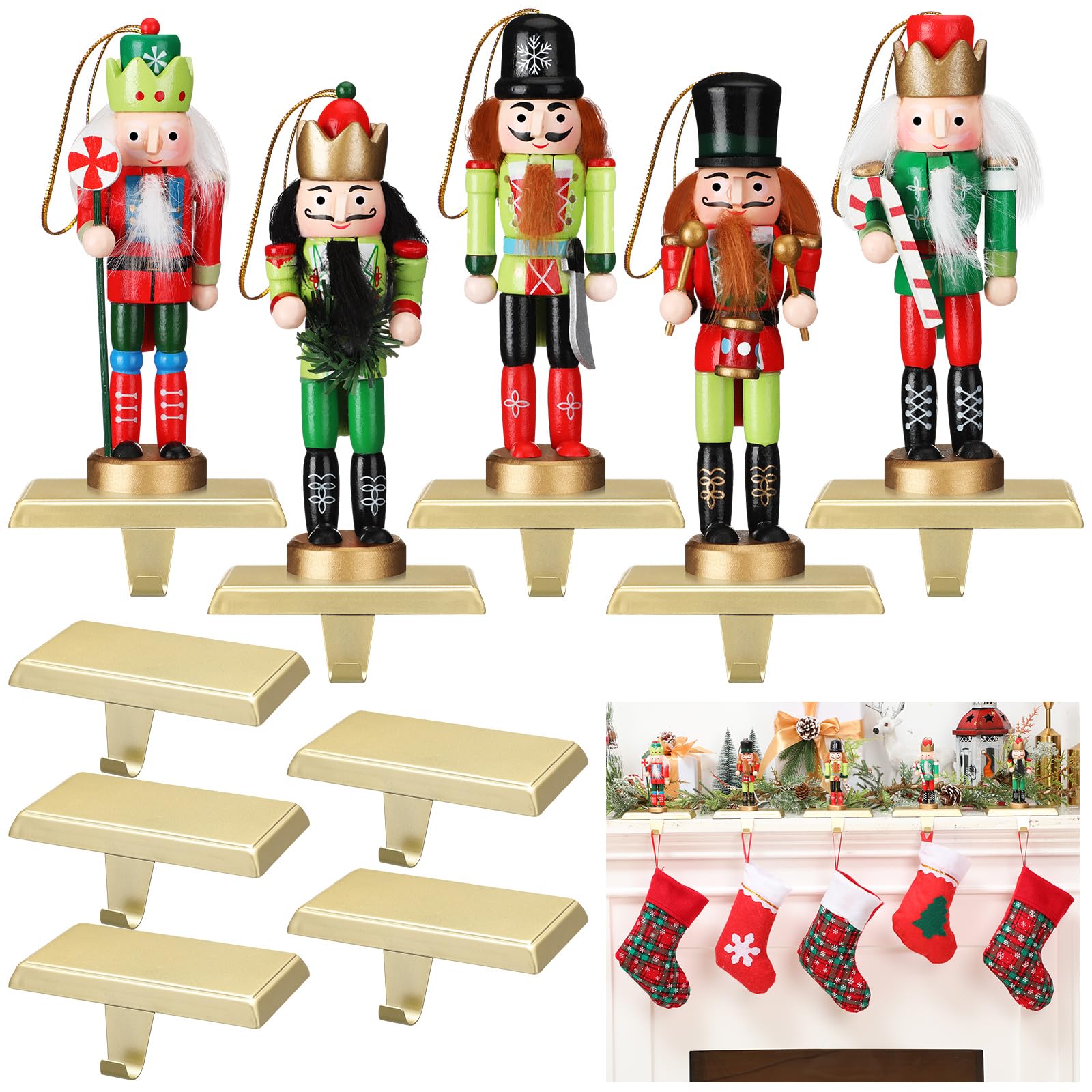 Stocking Holders For Mantle Set Of 5null