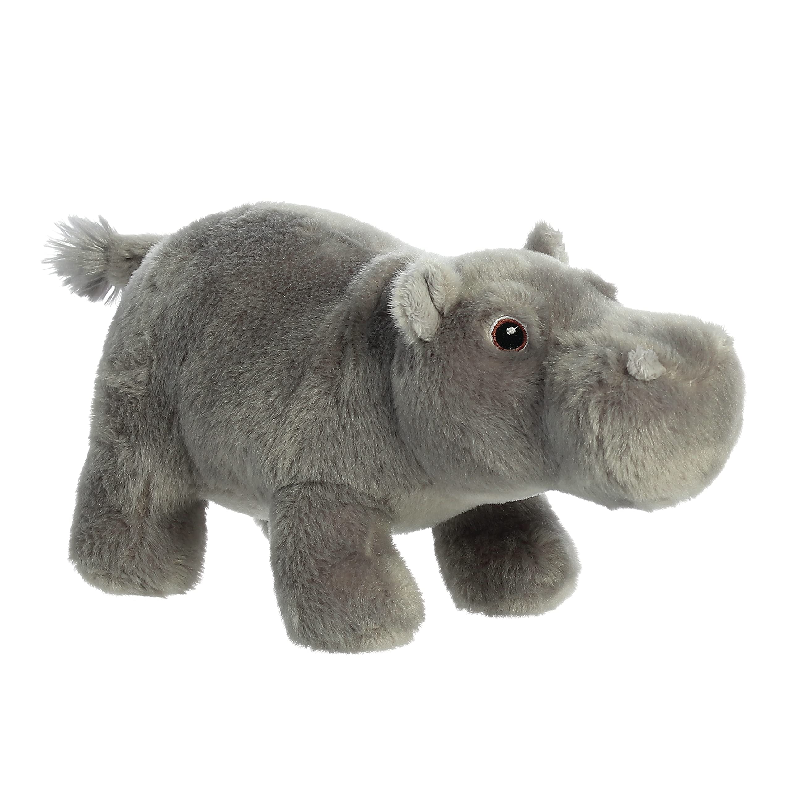 Aurora, 35034, Eco Nation Hippopotamus, 10.5In, Soft Toy, Grey
