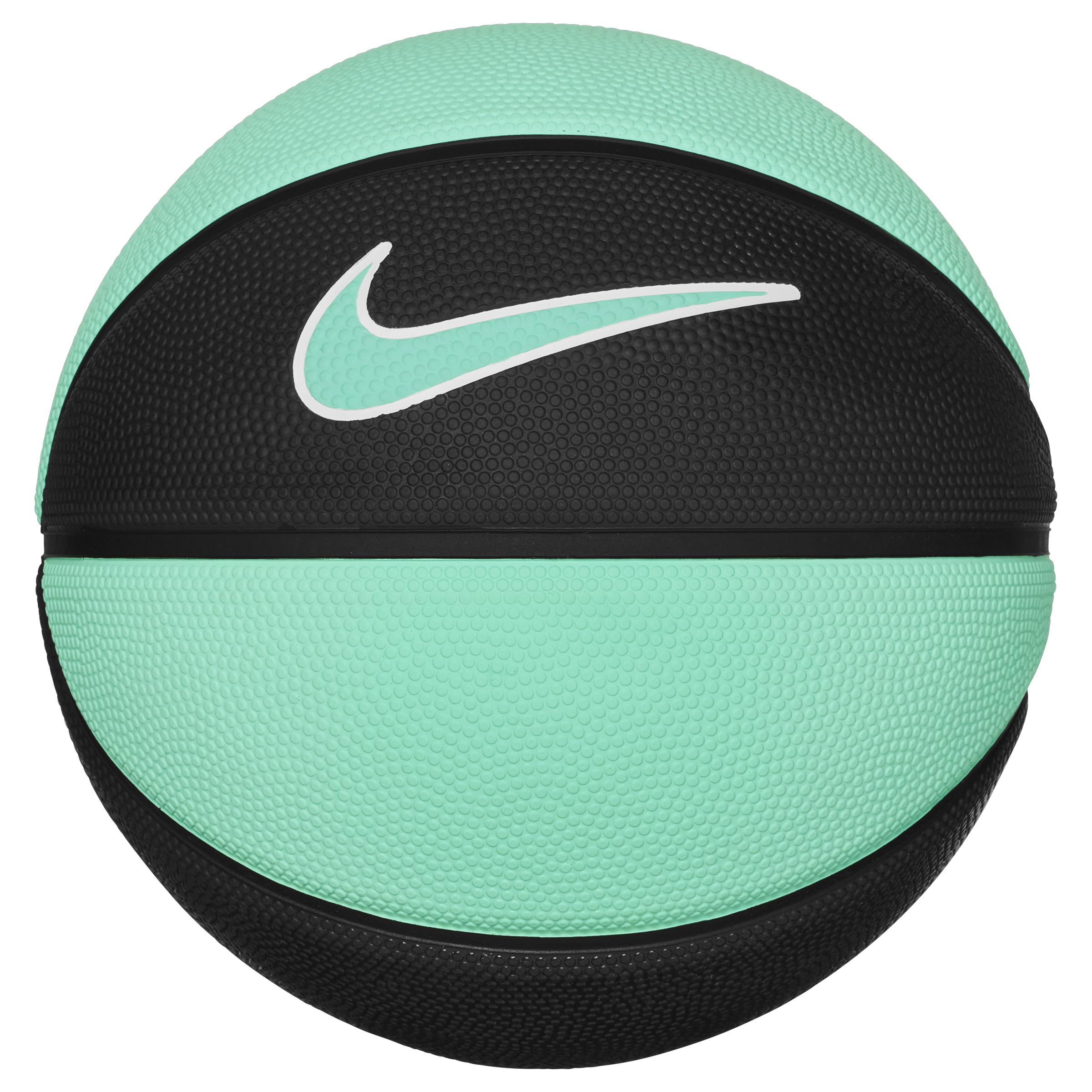 Nike Swoosh Skills Mini Basketball – Training Basketball – Mini Basketball for Skills Training & Leisure, Black/Black/White/Bleached Turq, 3