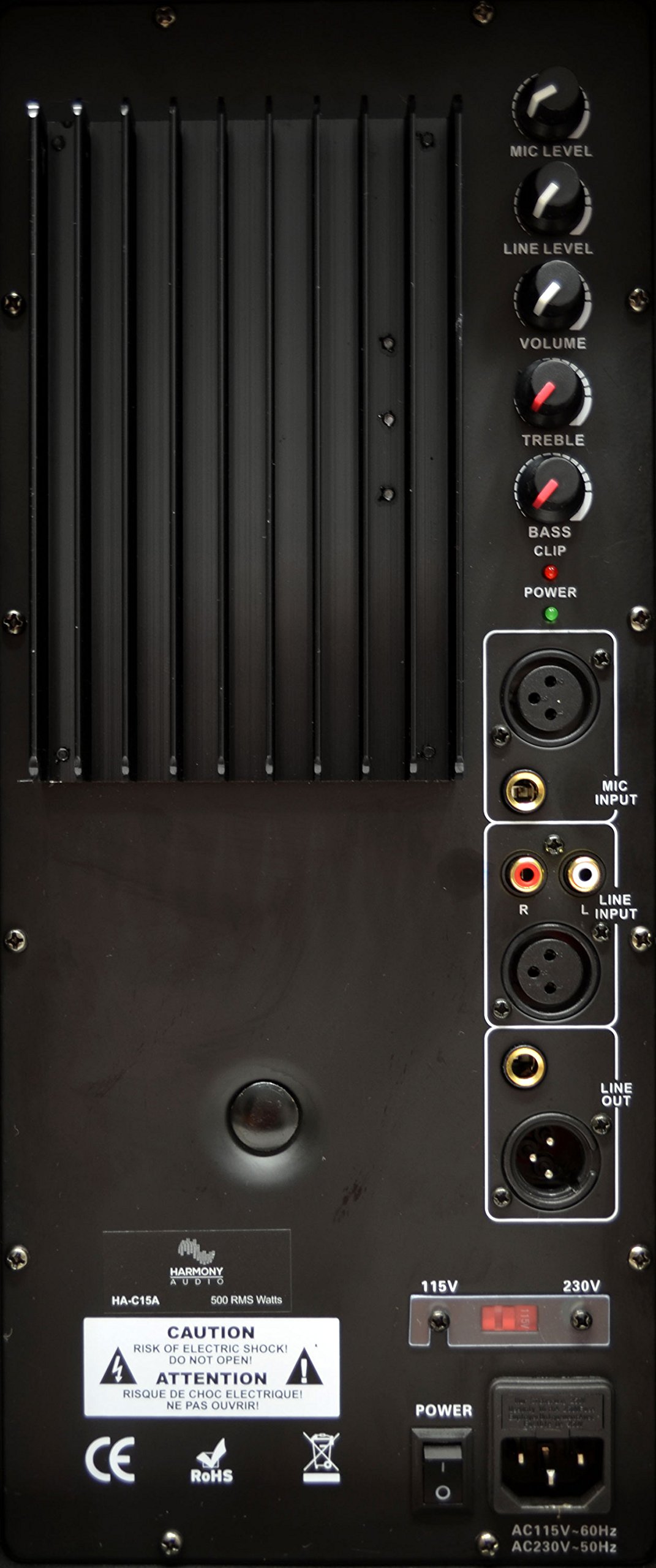 Amazon.com: Harmony Audio HA-C15A Pro DJ 15