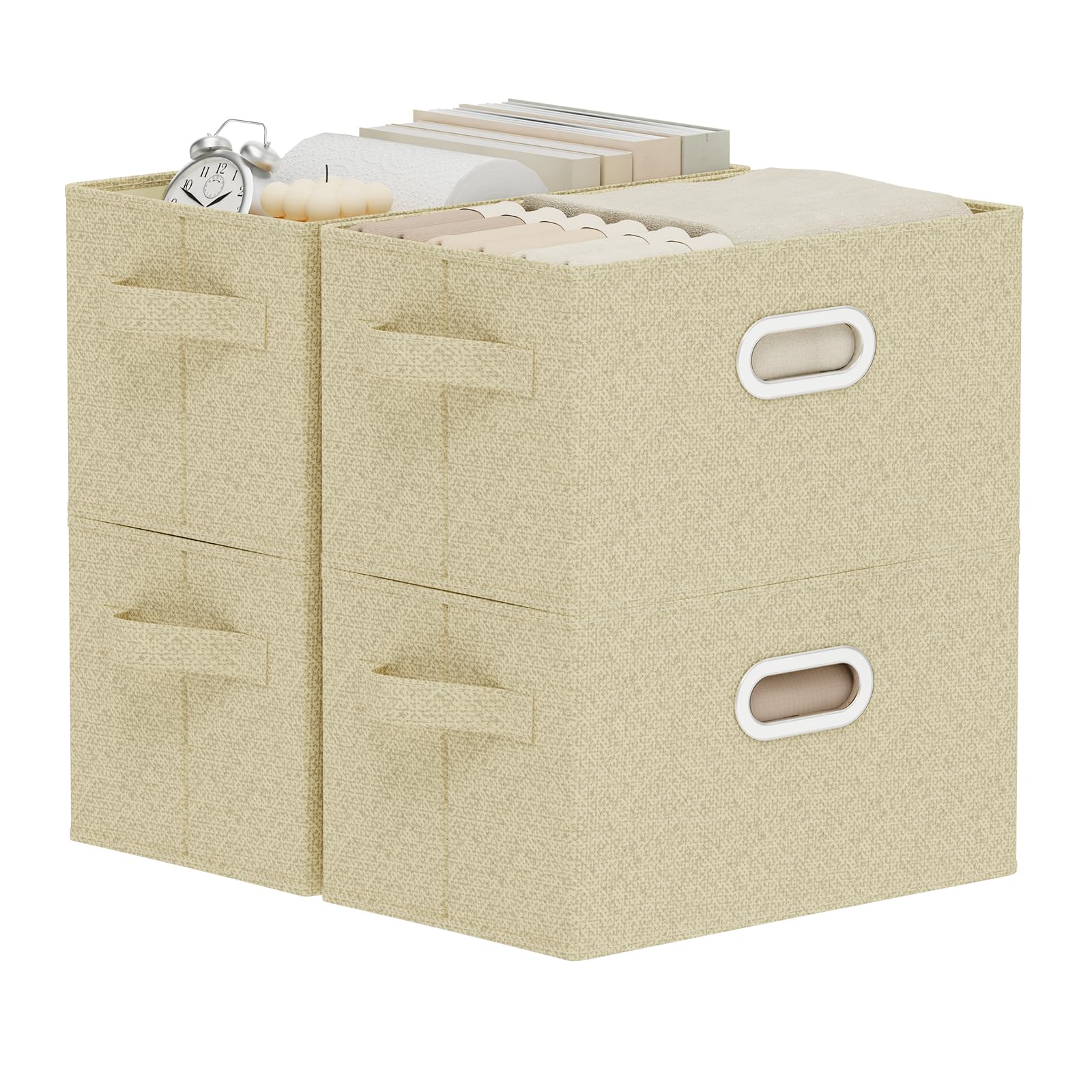 ENUMAIL 3 Stück Aufbewahrungsbox aus Stoff, Schubladen Organ