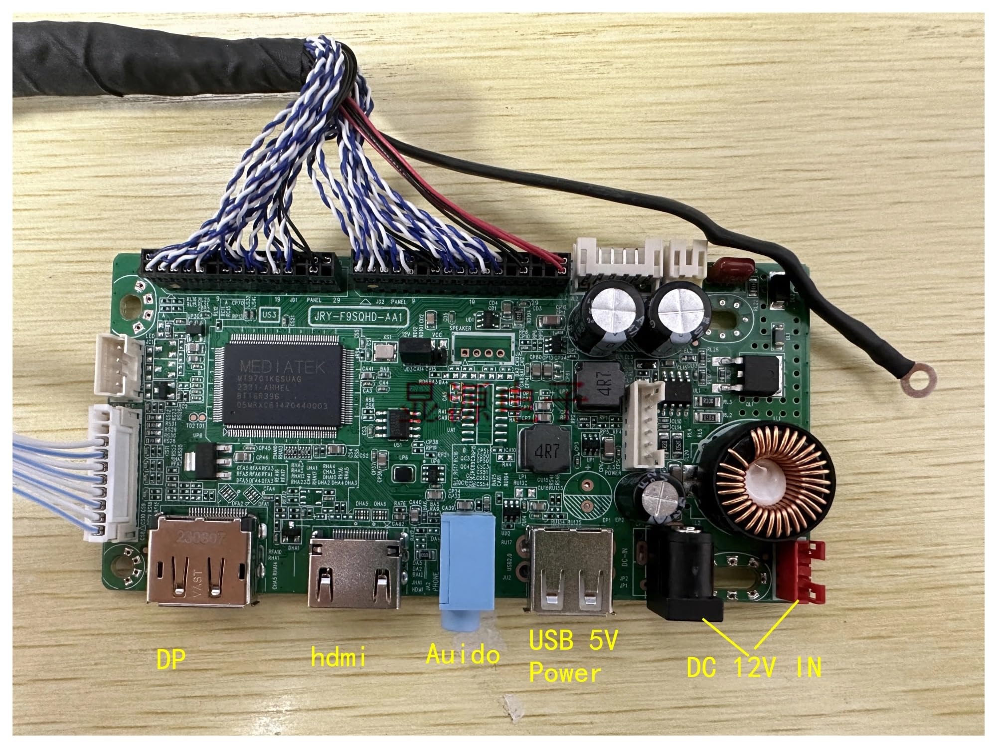 Kit Scheda Driver Schermo LCD M320DVN01.0 Kit Driver EDP Display 2K 2560X1440 | Scheda di controllo della scheda madre Porta HDMI DP LVDS Kit driver EDP a 92 pin