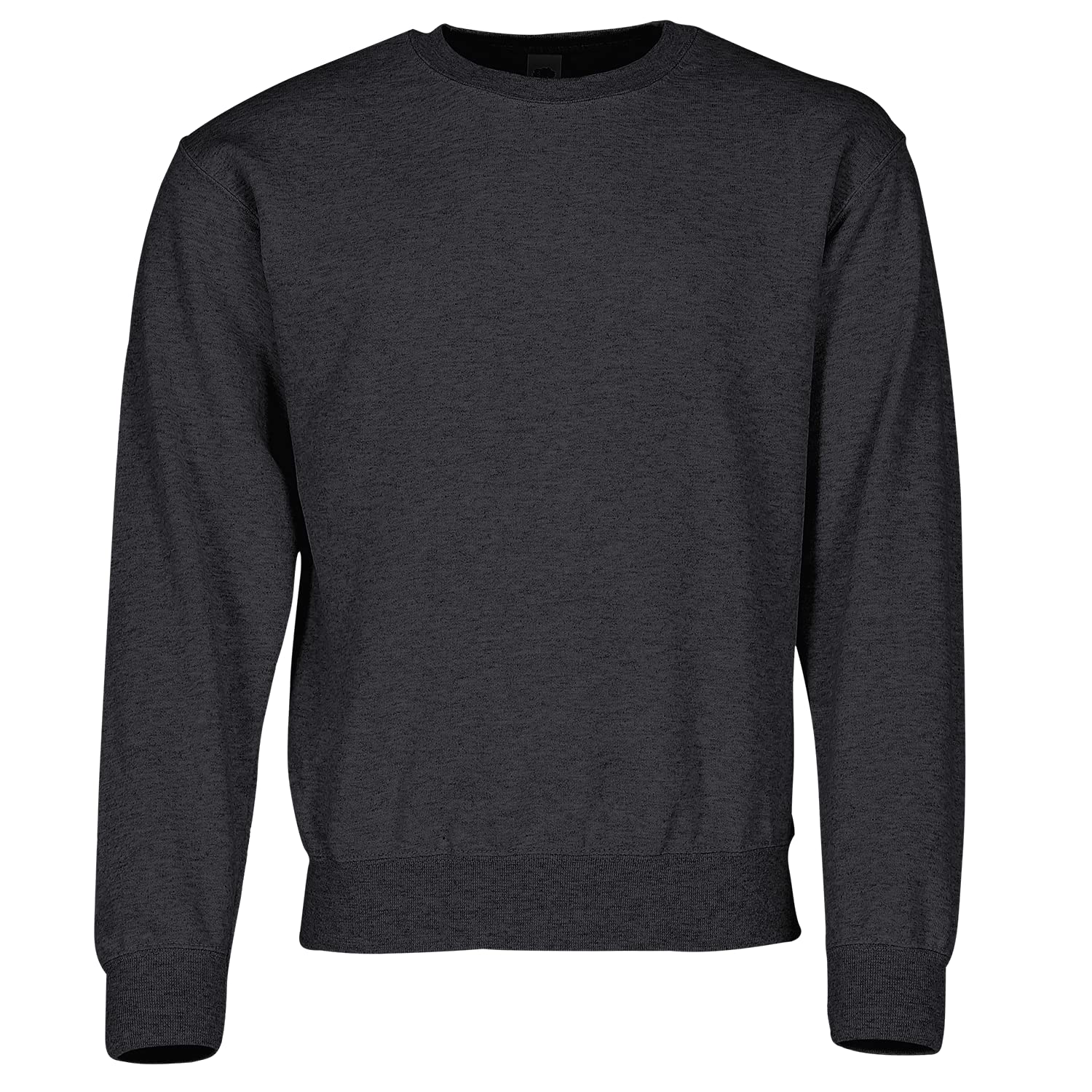 Fruit of the Loom Classic Set-in Sweatshirt, Size: XL, Colour: Dark Grey Mottled, Dark grey mottled, XL