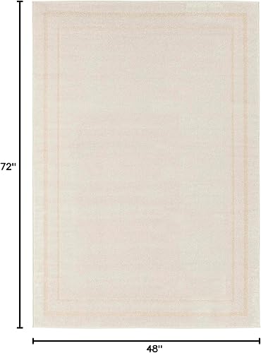 Vista 244 de Nourison Home Essentials - Alfombra contemporánea de 5 x 7 pies, color marfil/negro