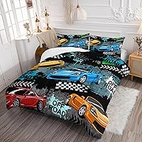 Vista 266 de Axolotl Kid Comforter Set Twin Size,Racing Car Bedding Set for Boys Girls Teen Kids Children Racing Gifts,Race Cars Quilt Bed Set with 1 Comforter 2