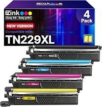 E-Z Ink TN229XL MFC-L3780CDW Toner for Brother TN229XL Toner Cartridges | TN-229XL TN229 XL to use with MFC-L3780CDW HL-L3280CDW HL-L3220CDW MFC-L3720CDW MFC-L3765CDW HL-L3295CDW Printer (4 Pack)