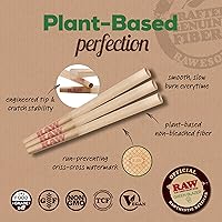 Vista 6 de RAW Cones Lean Size: Paquete de 100 papeles de liar y puntas preenrollados delgados, sabor clásico, papel crudo de combustión lenta, 4.291 in