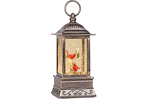 Captivating Christmas Cardinal Lantern with Enchanting Glow and Melodies
