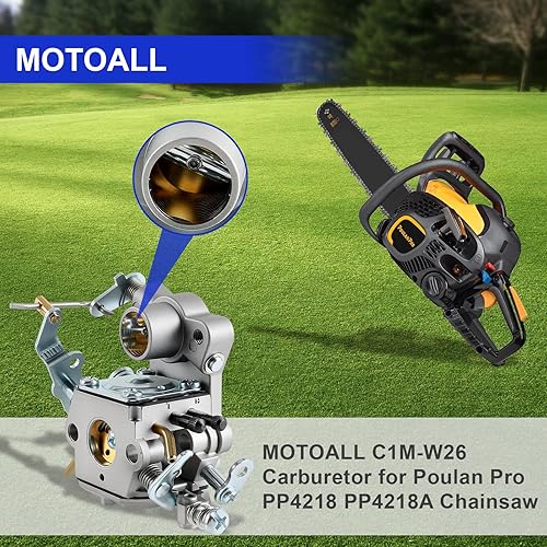 Miniatura 2 de Carburador C1M-W26 para motosierra Poulan Pro PP4218 PP4218A