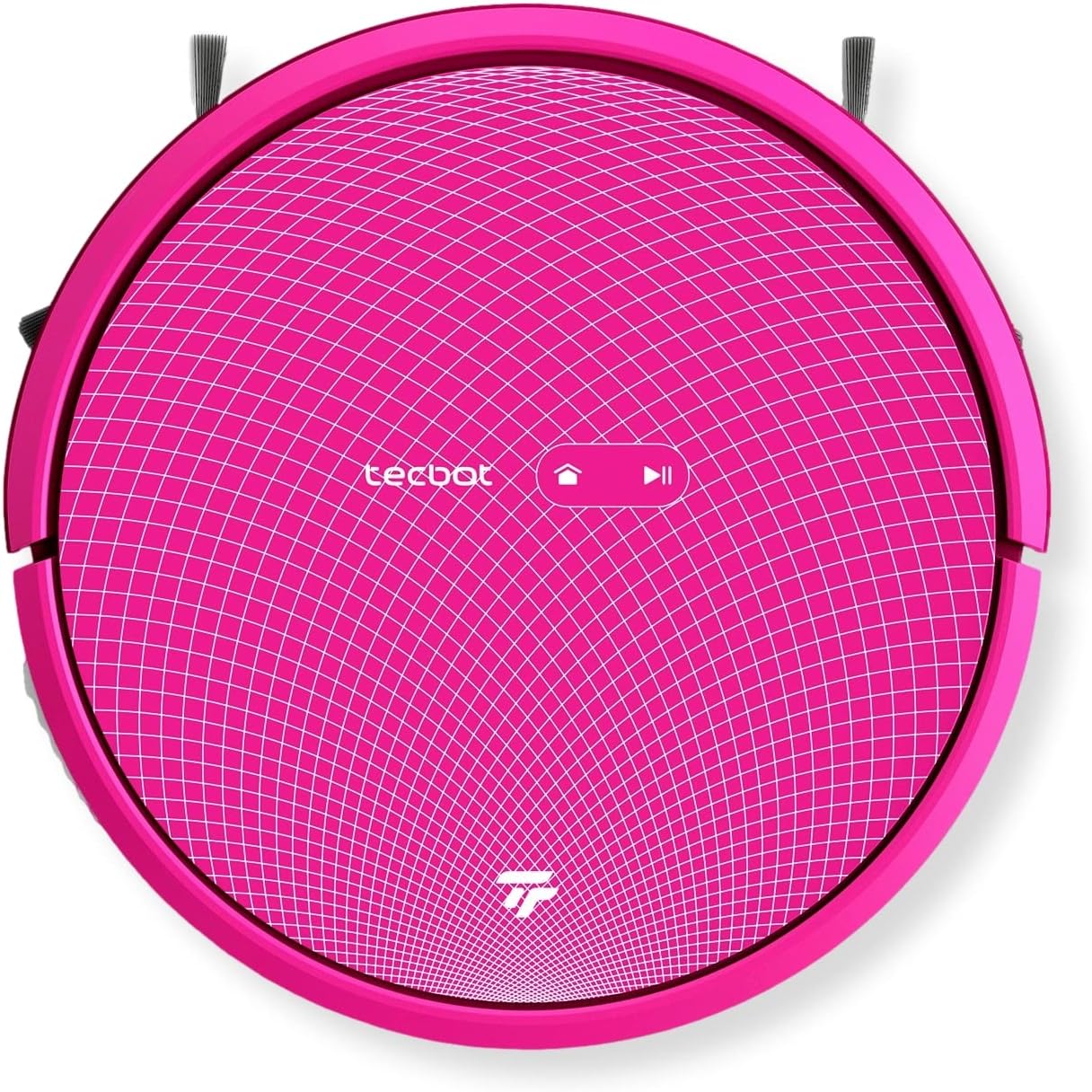 Tecbot S1 PRO Robotic Vacuum/Mopping Cleaner 0.6 L Dust Box Capacity, 0.45 L Water Tank, 3000Pa Suction, App Control, Dual Anti-Collision System, Pink