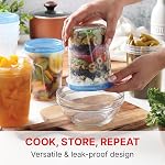 Tafura paquet de 10 32 Conteneurs de stockage de congélateur Oz fuite-proof - BPA Conteneurs de soupe gratuits avec lids - Contenants de congélateur réutilisables pour aliments avec des lides de haut en forme de twist - Idéal pour la préparation des repas, les restes & Pantalon