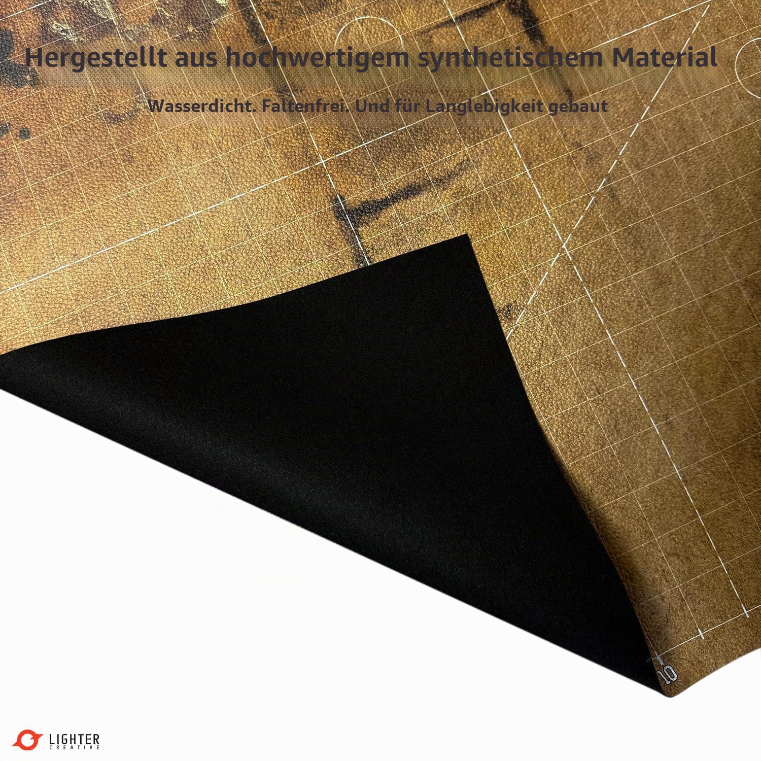 Spielmatte 44 x 60 Matte für WH40K Pariah Nexus, 112 x 152 cm, aus Kunstleder, 1,1 mm Dick (Adamant Bastion: Sector XI)