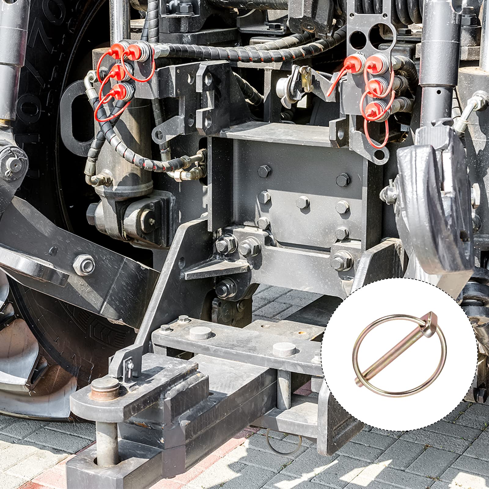 Amazon.co.jp: METALLIXITY リンチピン リング付き (4.5 mmx38