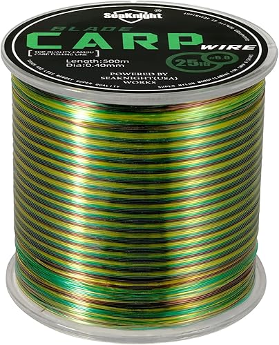 Miniatura 44 de SeaKnight - Línea de pesca de nailon de 1,640.4 ft/3,280.8 ft de material japonés, monofilamento de línea de pesca de mar 2-35 libras Negro-547Yds