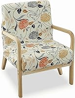 Vista 10 de Deisy Dee Funda para silla moderna de mediados de siglo impresa, Fundas elásticas para sillón de lectura, fundas tapizadas para sillas de sala Negro