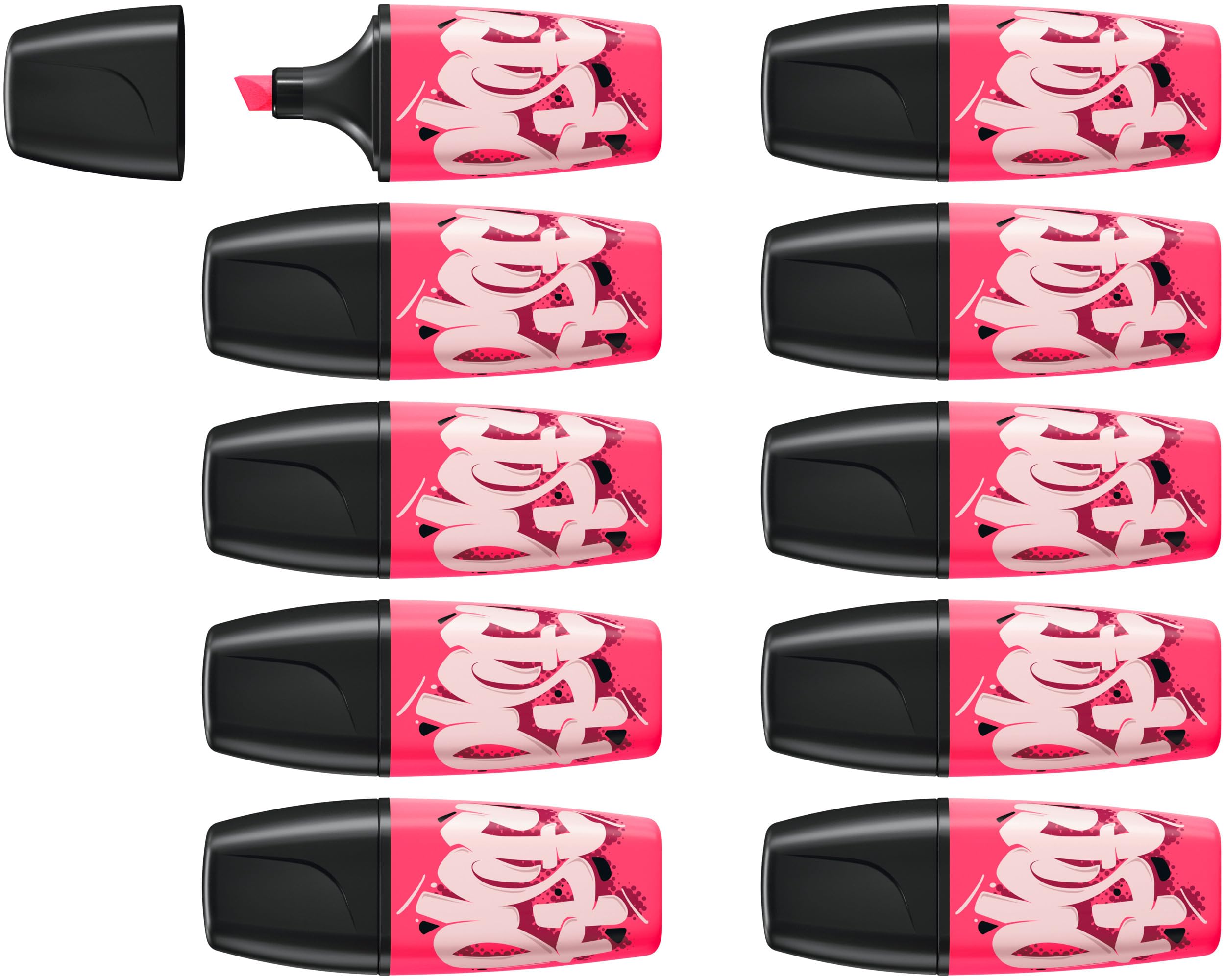 STABILO BOSS MINI by Snooze One - Highlighter - Pack of 10 - Pink