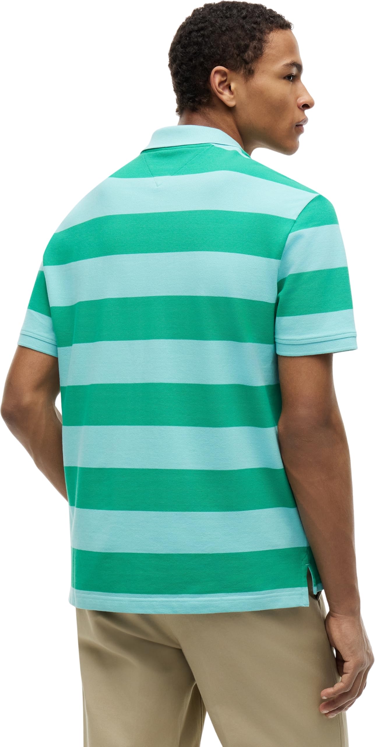 Tommy Hilfiger Block Stripe Reg Polo Mw0mw39045 Polo S/S Hombre