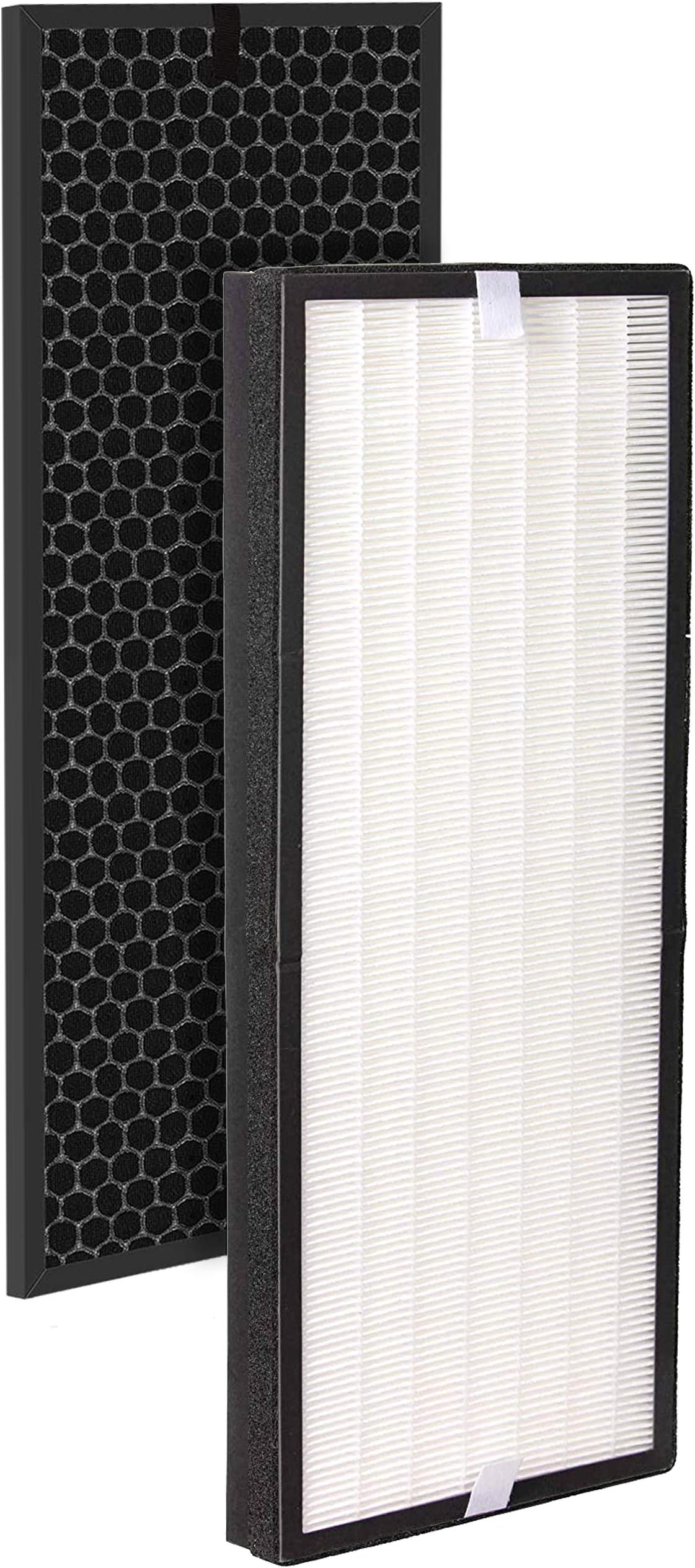 Fette Filter - Air Purifier True HEPA Replacement Filter Set Compatible with Rowenta PU6010 and PU6020 Intense Pure Air XL Purifier Series. Part Number XD6077U0 & XD6066 - Pack of 1